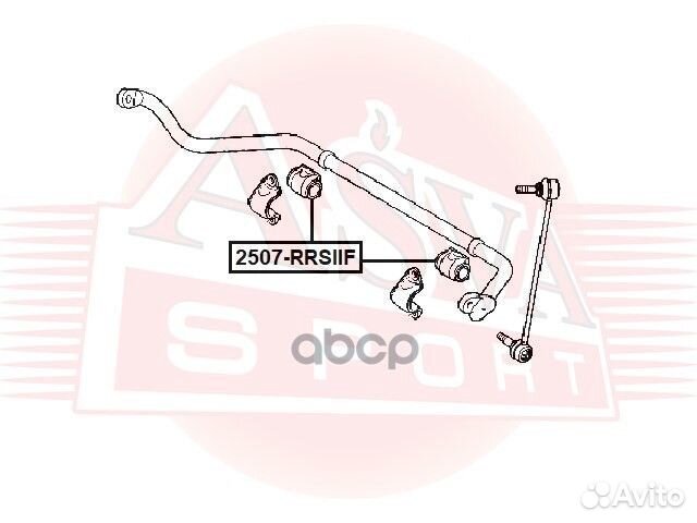 Втулка переднего стабилизатора 2507-rrsiif asva