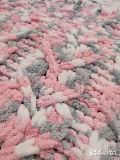 Плед детский вязаный ручная работа