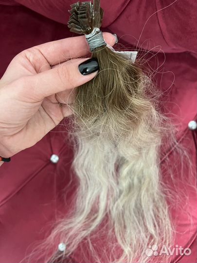 Волосы натуральные для наращивания в капсуле