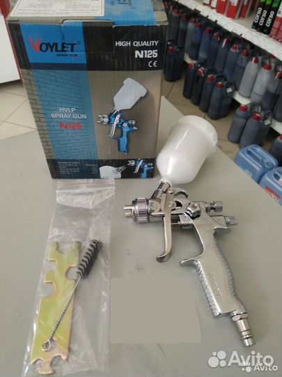 Краскопульт NEW-125 1мм, верхний бачок 125мл