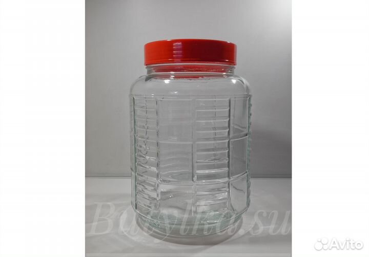 GL-70 Стеклянная банка с гидрозатвором 18л