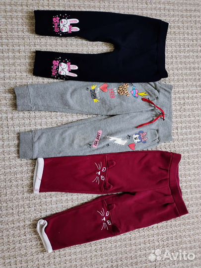 Штаны, кофта для девочки 9вещей