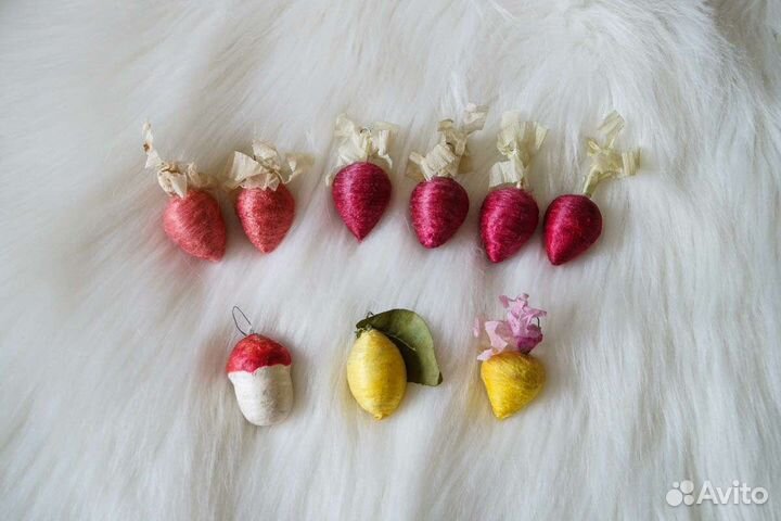 Винтажные елочные игрушки СССР (8 лотов)