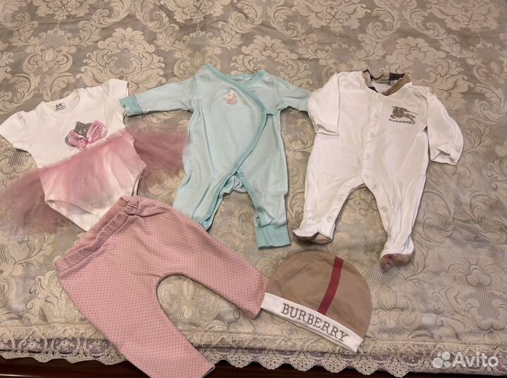 Одежда для девочки от 3 до 6 месяцев пакетом