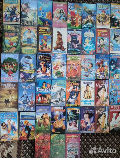 Видео касеты, мультфильмы