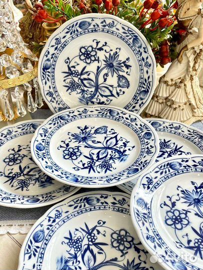 Набор тарелок 19см Triptis Zwiebelmuster Porzellan