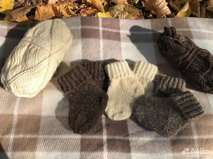 Набор детских вязаных носков