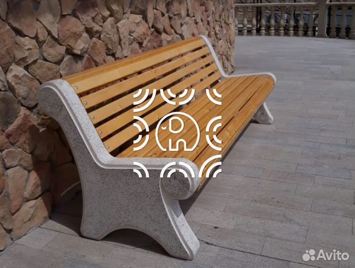 Лавки из бетона классик от слон декор бетон
