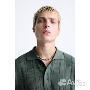 Трикотажная рубашка из текстурированного трикотажа