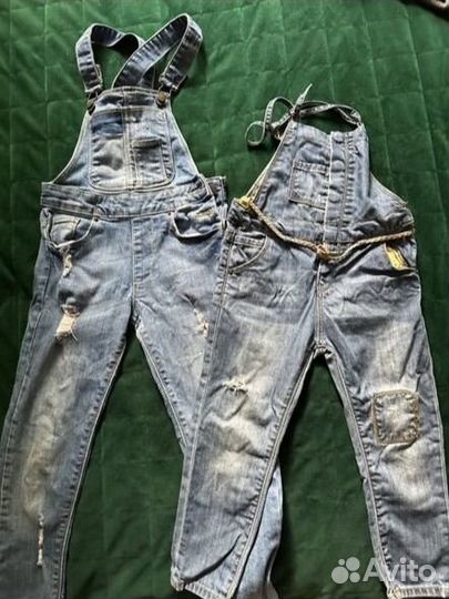 Джинсовый комбинезон zara