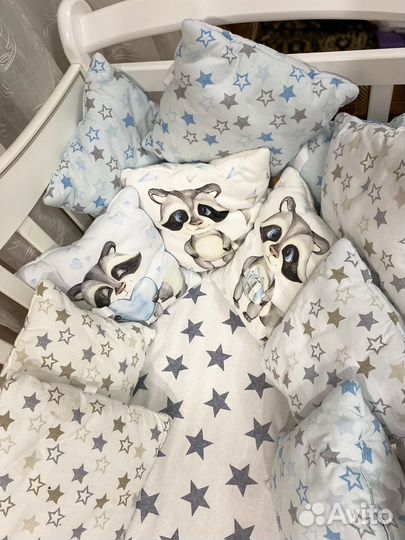 Бортики подушки в детскую кроватку