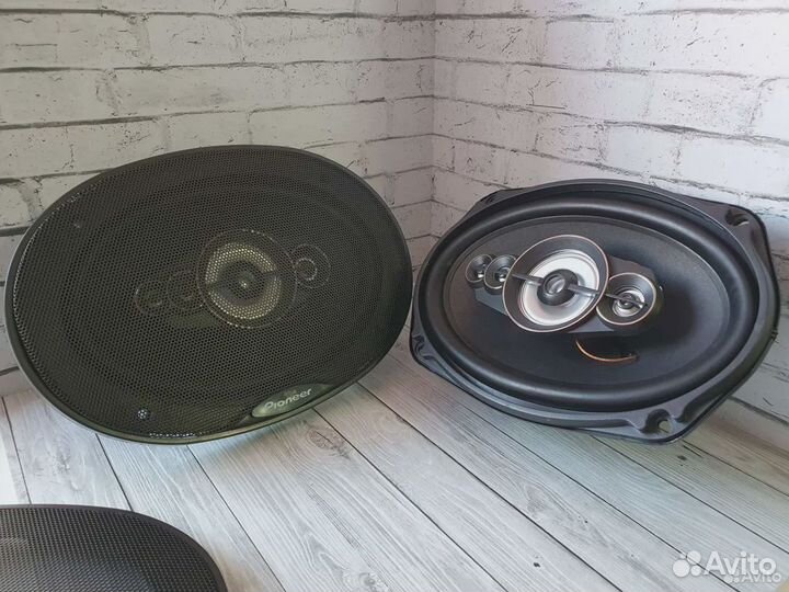 Автоколонки блины овалы Pioneer 1200w