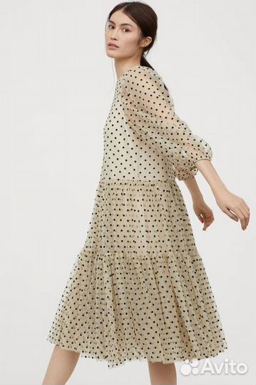 Платье H&M из тюля 44-46 бохо шик новое