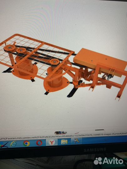 Касилка роторная для минитрактора