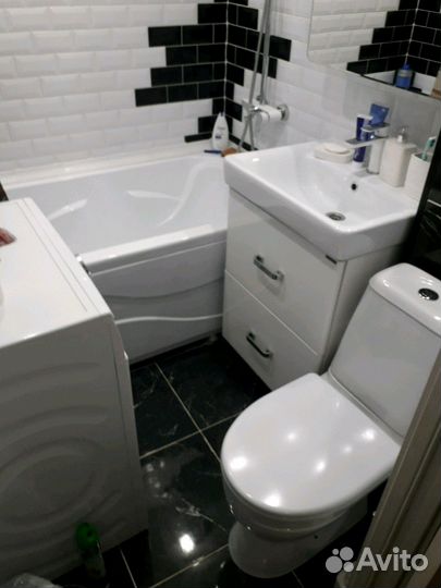 Ремонт ванной и туалета под ключ.Сантехника