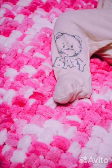 Плюшевые детские пледы ручной работы