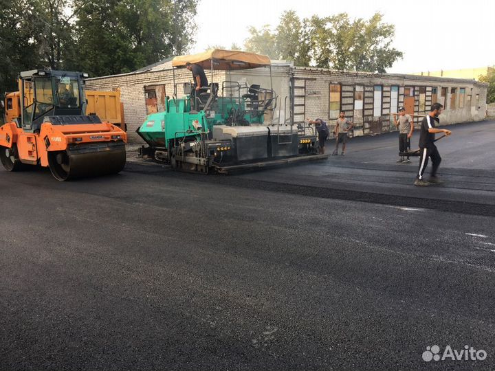 Асфальтирование и благоустройство территории