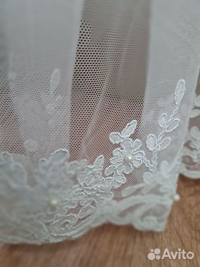 Тюль сетка с вышивкой