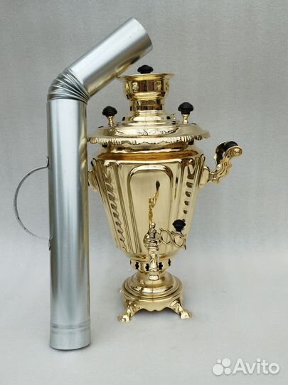 Самовар на дровах,рюмка