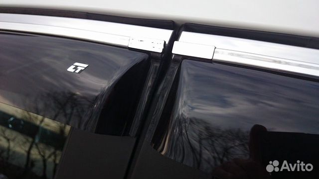 Дефлекторы С хром молдингом Mitsubishi Outlander 3