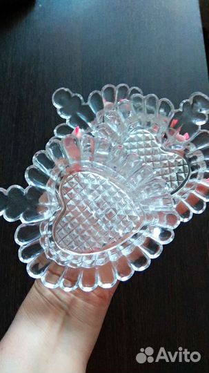 Вазы хрустальные, 4 шт