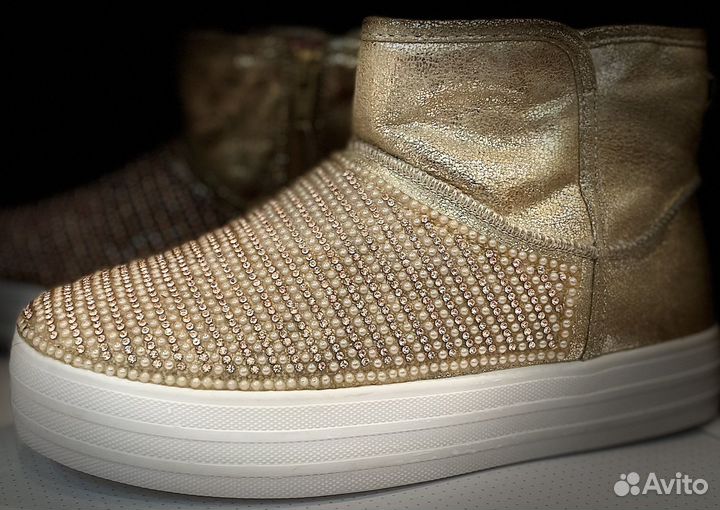 Угги полусапожки ботинки skechers 34
