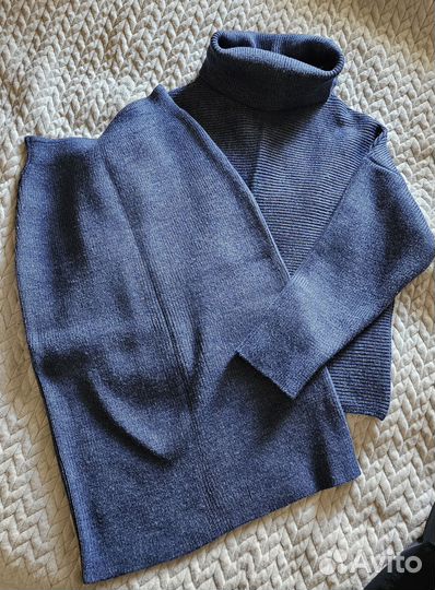 Вязаный костюм женский с юбкой