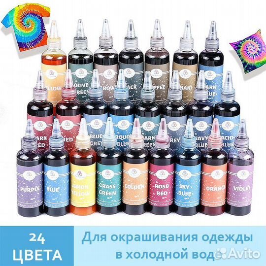 100 мл. Краситель для ткани Бирюзово-голубой