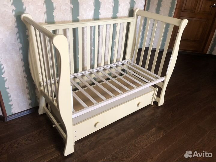 Детская кроватка Лель Лаванда со всем необходимым