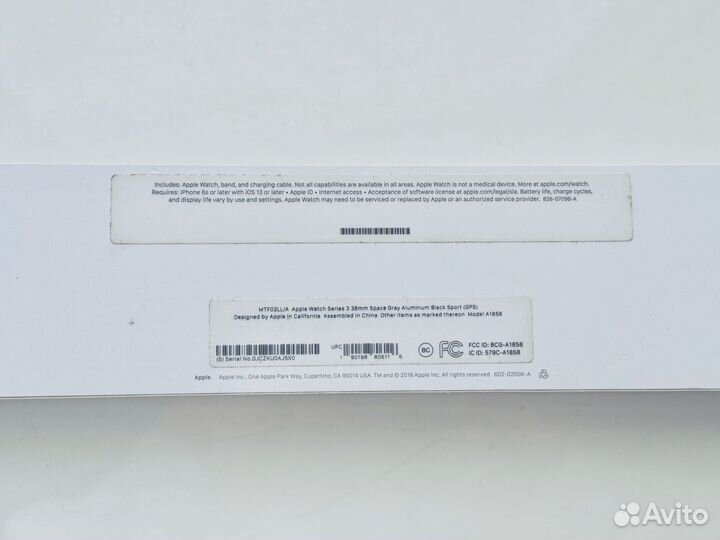 Часы apple watch 3 38 mm