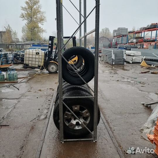 Стеллажи для колес хранения шин с полками