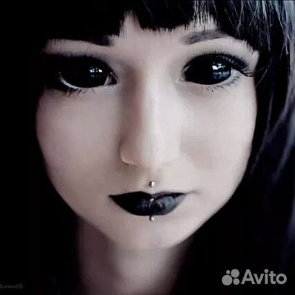 Склеры чёрные Склеральные линзы Цветные Линзы