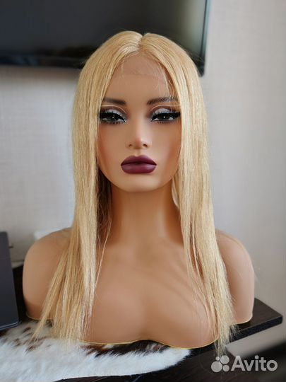 Парик из натуральных волос 46см