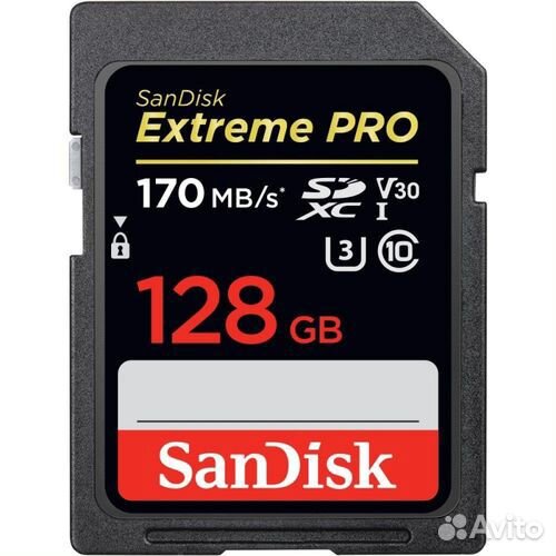 Sandisk sdxc 128Gb class 10 extreme PRO 4K 170 m/s