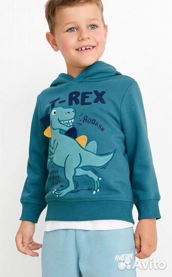 Толстовка теплые с начесом c&a 122