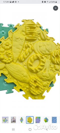 Массажный игровой ортоковрик-пазл ортоша