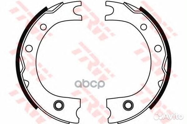 Колодки ст.тормоза toyota land cruiser prado J9