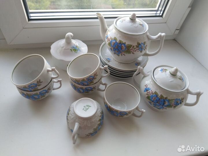 Чайный сервиз вербилки СССР