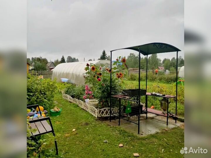 Мангал беседка с крышей