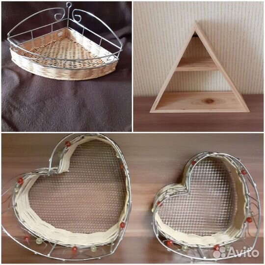 Полки, корзинки интерьерные штучки