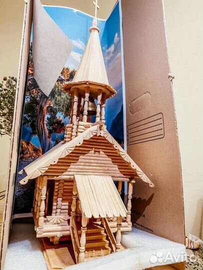 К пасхе Церковь деревянная подарок