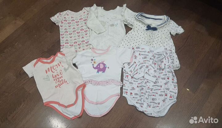 Вещи пакетом для девочки с рождения до года