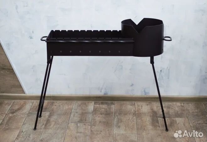 Мангал с печью под казан