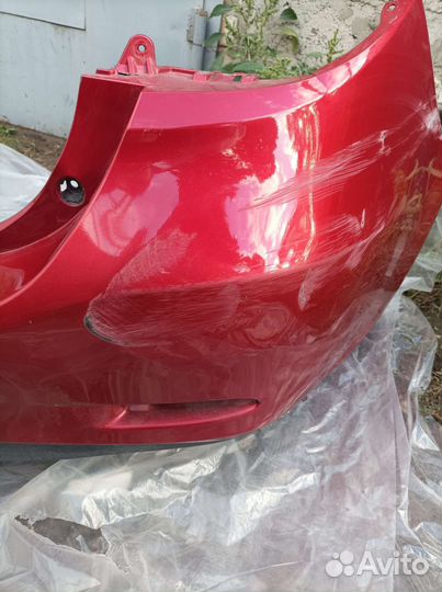 Задний бампер на mazda 6 gj