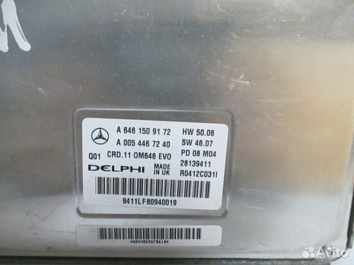 Эбу двс Mercedes-Benz C-Class 2.2 2008
