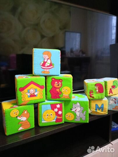 Мягкие кубики для малыша