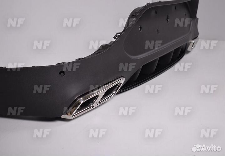 Диффузор насадки 63s AMG Mercedes GLC Coupe