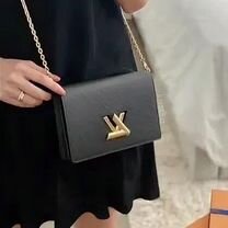 Сумка женская Louise Vuitton Soft Twist черная