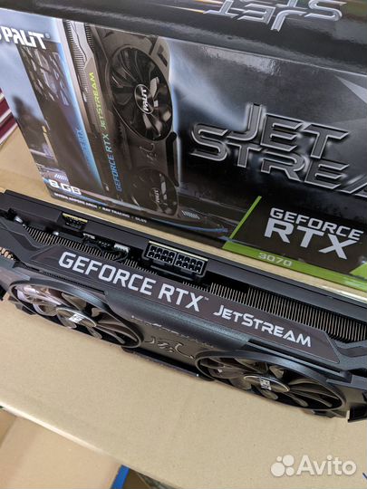 Palit GeForce RTX 3070 JetStream 8Gb на гарантии