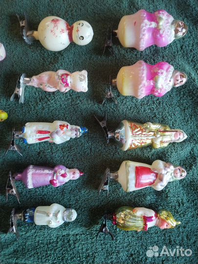 Елочные игрушки СССР Мачихи 2 штуки